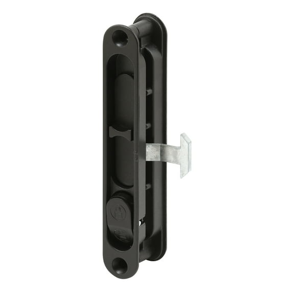 Diecast Black, Flush Sliding Screen Door Latch (Single Pack)