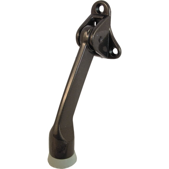 Prime-Line 4.875 In. H Zinc Bronze Brown Door Stop W/Holder Mounts To Door