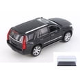 thumbnail image 1 of Diecast Car & Display Case Package - 2017 Cadillac Escalade, Gloss Black - Welly 24084/4D - 1/24 Scale Diecast Model Toy Car w/Display Case, 1 of 3