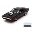 thumbnail image 1 of Diecast Car & Display Case Package - Dom's 1970 Dodge Charger R/T, Black -  Jada Toys Fast & Furious 97059 - 1/24 scale Diecast Model Toy Car w/Display Case, 1 of 3