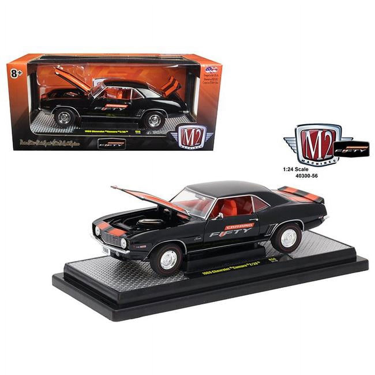 Diecast Car & Mechanic Set Package - 1969 Chevy Camaro Z/28, Black