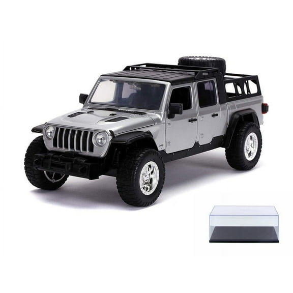 Diecast Car w/Display Case - 2020 Jeep Gladiator Pick up Truck, Fast and Furious - Jada Toys 31984 - 1/24 scale Diecast Car