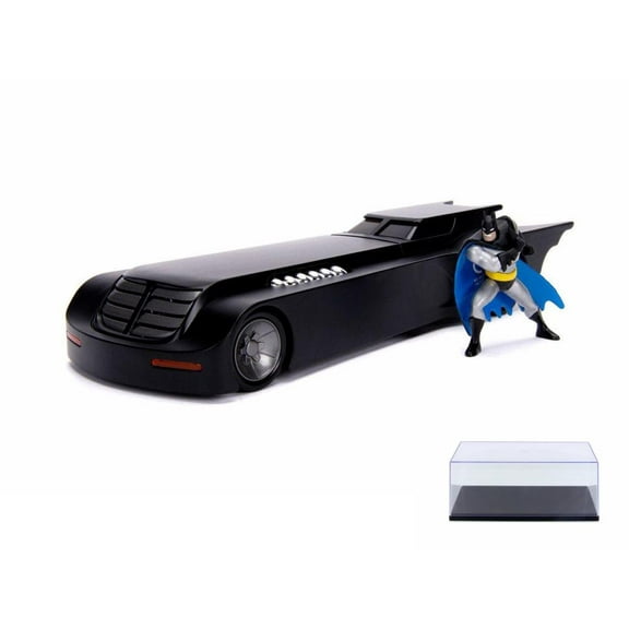 Diecast Car w/Display Case - Batmobile, DC Comics Animated Series - Jada 30916 - 1/24 scale Diecast Model Toy Car
