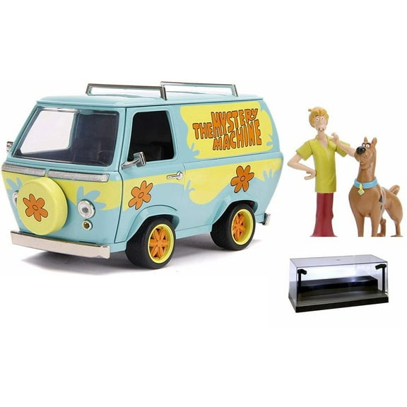 Diecast Car w/Display Case - Scooby-Doo Mystery Machine w/Shaggy & Scooby Figures, Scooby-Doo! - Jada 31720/4 - 1/24 Diecast Car