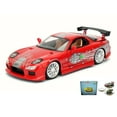 thumbnail image 1 of Diecast Car w/Display Turntable - Dom's Mazda RX-7 F8, Red - Jada 98338 - 1/24 Scale Diecast Car, 1 of 3