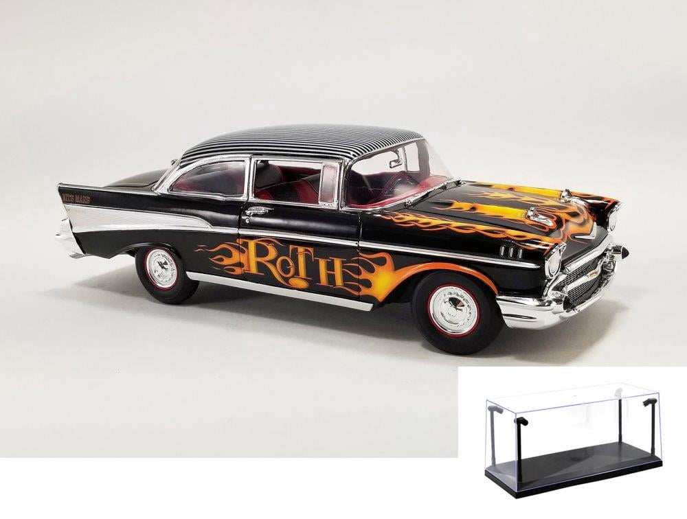 Diecast Car w/LED Display Case - 1957 Chevy Bel Air Hot Rod 