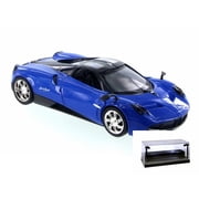 Diecast Car w/LED Display Case - Pagani Huayra, Blue - Motor Max 79312BU/6 - 1/24 Scale Diecast Model Toy Car