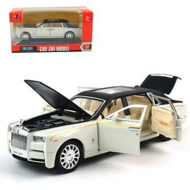 Diecast Cars 1：32 Scale， Rolls-Royce Phantom Model Car,Zinc Alloy Pull Back Toy car with Sound and Light for Kids Boy Girl Gift.