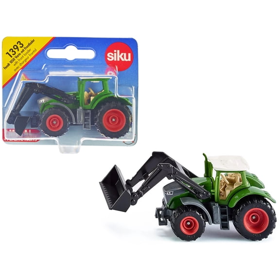 Fendt 1050 Vario Tractor with Front Loader Green with White Top Diecast Model by Siku