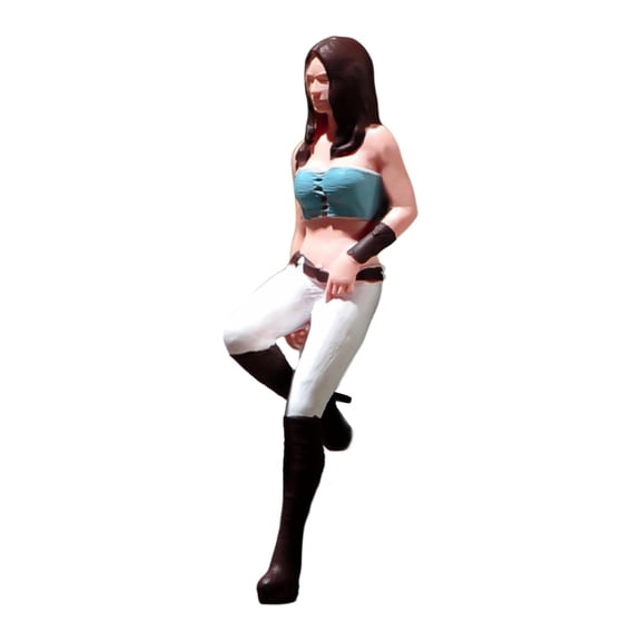 Diecast Figure Miniature Figures Model Mini Girl Figure Model Resin Construction for Sand Table Scene and Display