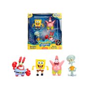 Diecast Figures Set of 4 "SpongeBob SquarePants" 1999-Current TV Series "Metalfigs" Series Diecast Models by Jada