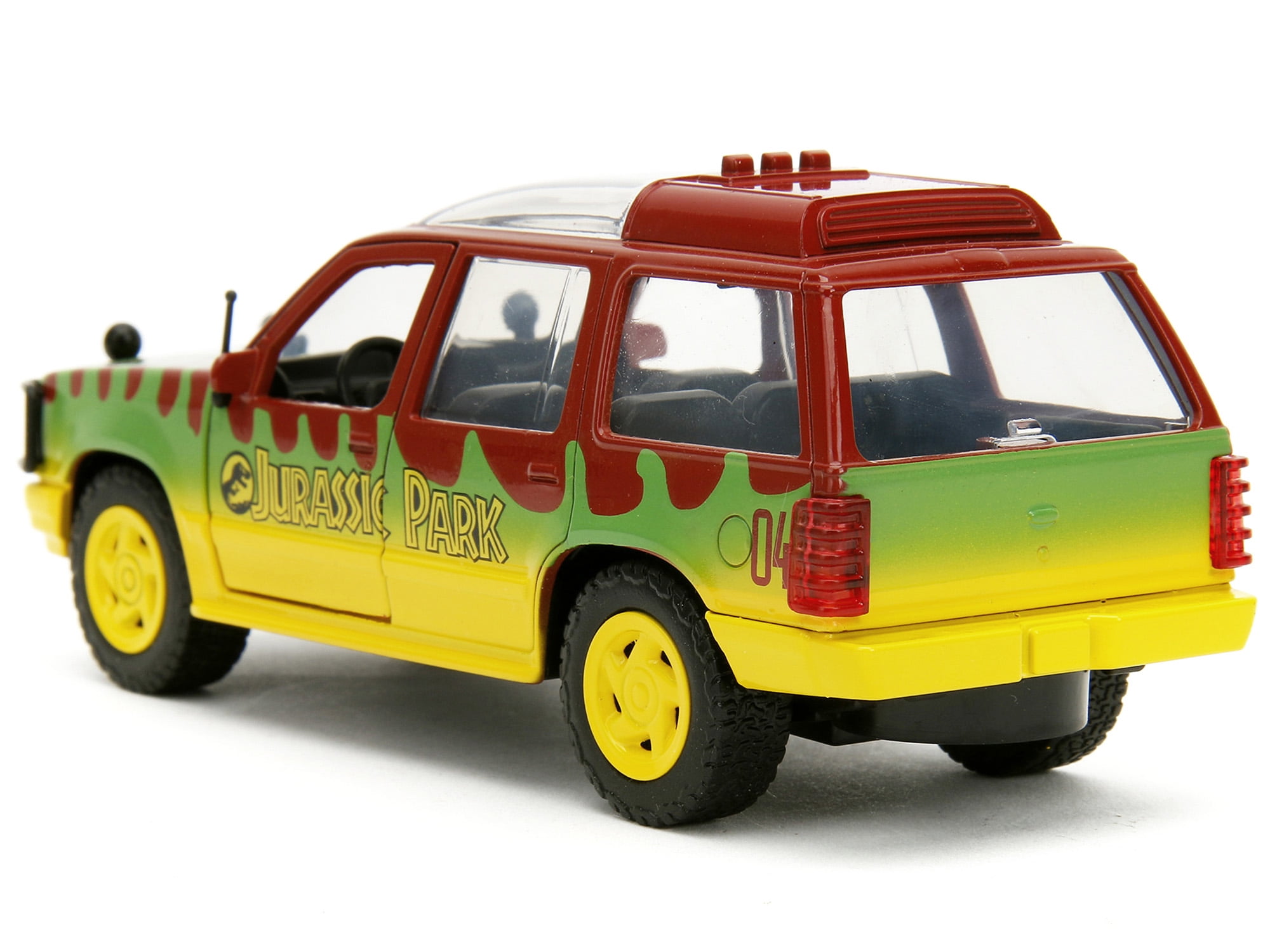 Set Miniature 1:87 Jurassic Park - Ford Explorer 1995 & Jeep Wrangler - Jada