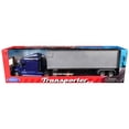 thumbnail image 1 of Freightliner Columbia Truck Blue with Gray Container 1/32 Diecast Model by Welly, 1 of 3