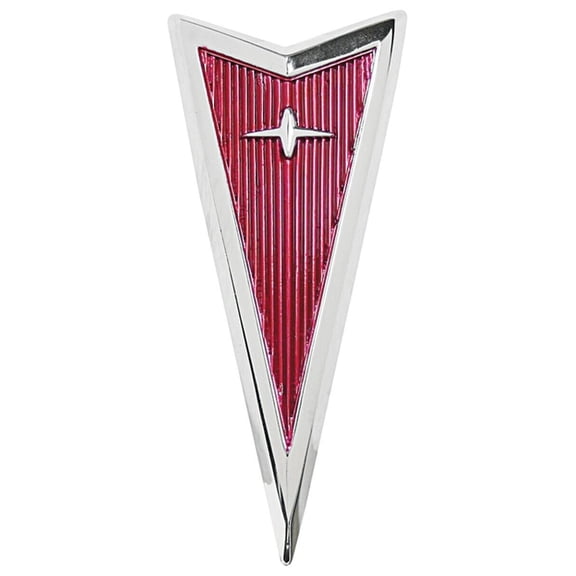 Diecast Front Header Arrowhead Emblem For 1972 Pontiac LeMans Made in the USA