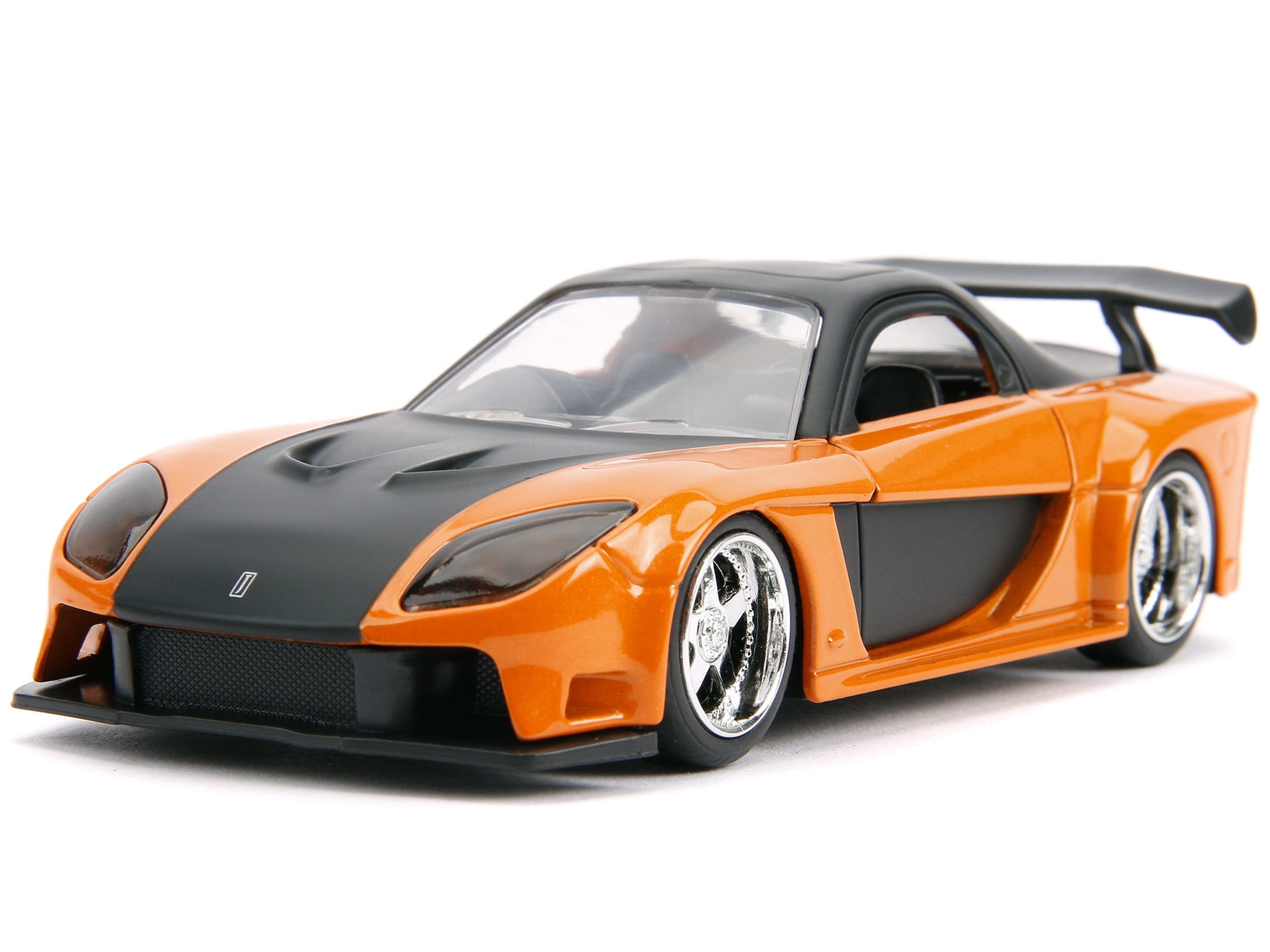 Han's Mazda RX-7 Orange Metallic and Matt Black and Toyota GR