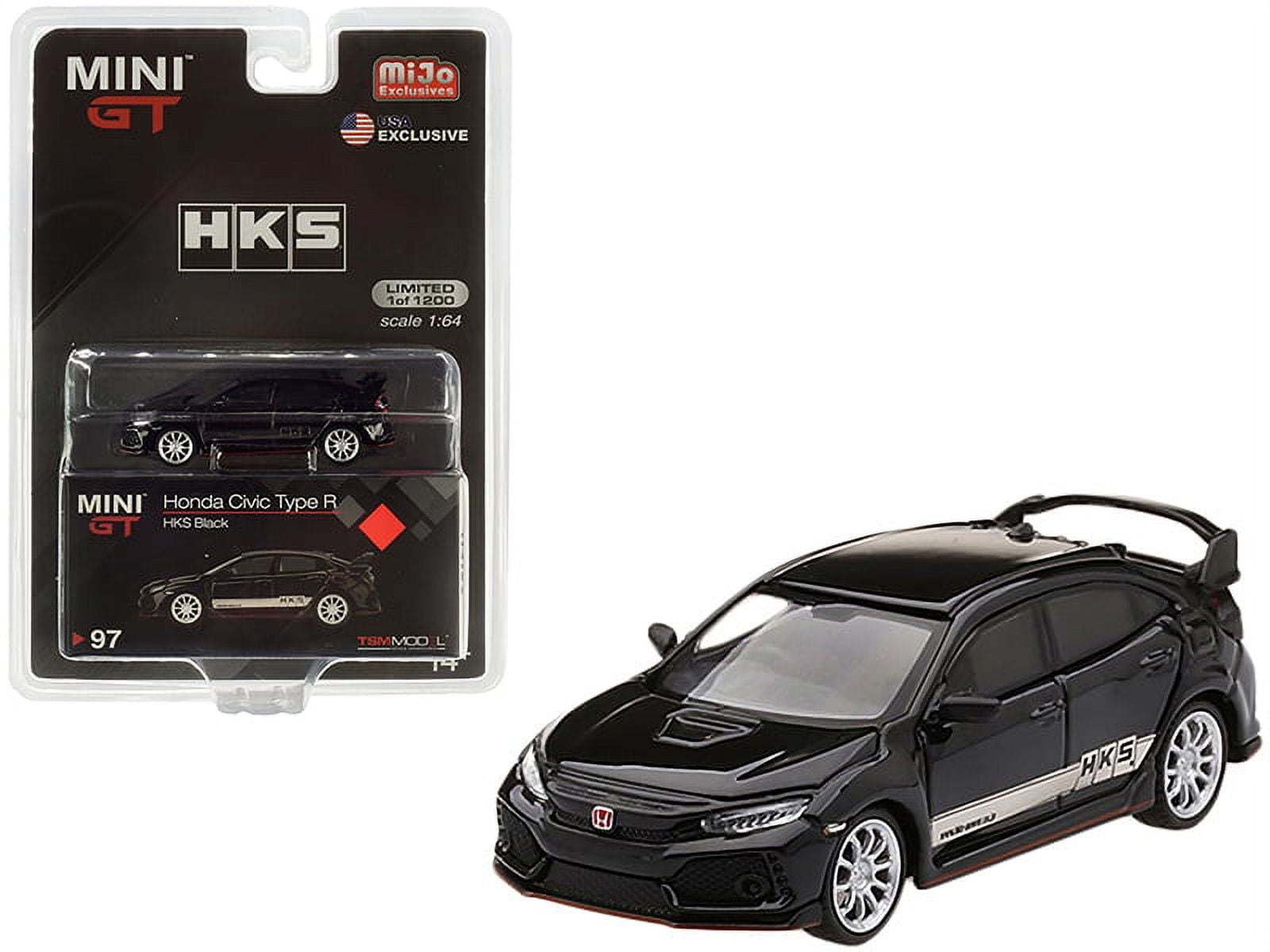 Diecast Honda Civic Type R (FK8) RHD (Right Hand Drive) Black with