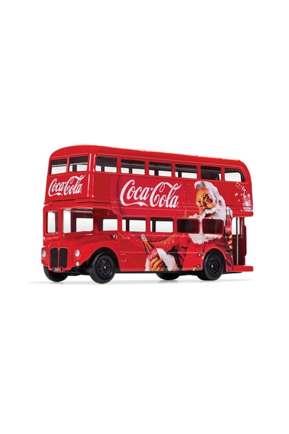 Diecast London Double Decker Bus - Coca Cola Santa