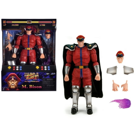 M. Bison 6" Moveable Figure with Accessories "Ultra Street Fighter II: The Final Challengers" (2017) Video Game Model by Jada