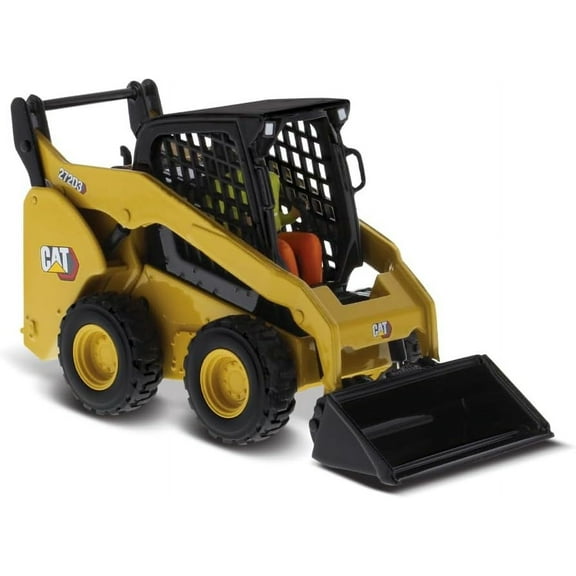 Diecast Masters 1:32 Caterpillar 259D3 Compact Track Loader with Attachment Accessories | High Line Series Cat Trucks & Construction Equipment | 1:32 Scale Model Diecast Collectible | DM Model 85678