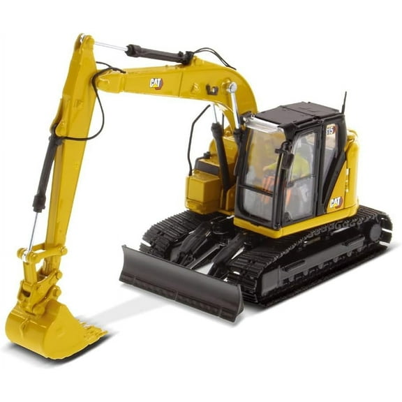 CAT Caterpillar 315 Track Type Hydraulic Excavator Yellow with Operator "High Line" Series 1/50 Diecast Model by Diecast Masters