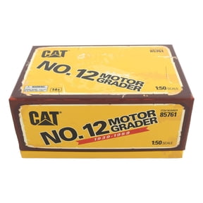 CAT Caterpillar No.12 Motor Grader Yellow with Operator "Vintage Series" 1/50 Diecast Model by Diecast Masters