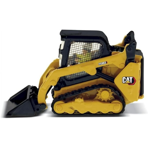 Diecast Masters 1:50 Caterpillar 259D3 Compact Track Loader with Attachment Accessories | High Line Series Cat Trucks & Construction Equipment | 1:50 Scale Model Diecast Collectible | DM Model 85677