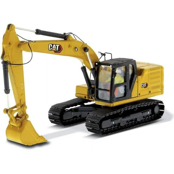 Diecast Masters 1:50 Caterpillar 320 Hydraulic Excavator | High Line Series Cat Trucks & Construction Equipment | 1:50 Scale Model Diecast Collectible | Diecast Masters Model 85569