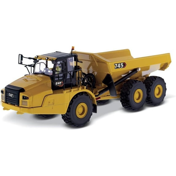 Diecast Masters 1:50 Caterpillar 745 Articulated Dump Truck | High Line Series Cat Trucks & Construction Equipment | 1:50 Scale Model Diecast Collectible | Diecast Masters Model 85528