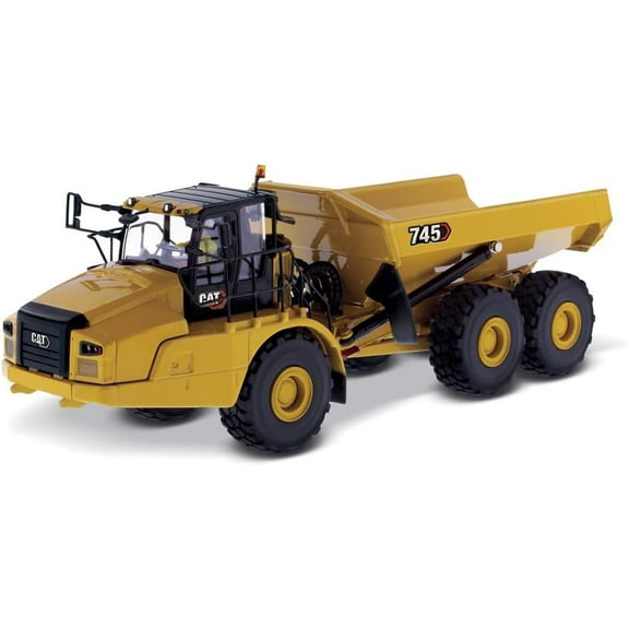 Diecast Masters 1:50 Caterpillar 745 Articulated Dump Truck | High Line Series Cat Trucks & Construction Equipment | 1:50 Scale Model Diecast Collectible | Diecast Masters Model 85528