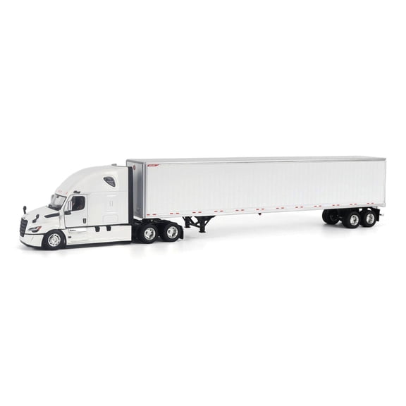 Diecast Masters 1/50 Freightliner Cascadia Gen-5 (2025) Semi Truck with Great Dane Champion 53ft Dry Van Trailer, White, Transport Series, 71181