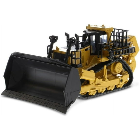 Diecast Masters 1:64 Caterpillar D11 Bulldozer with 2 Blades & 2 Rippers, Play & Collect Series Cat Trucks & Construction Equipment | 1:64 Scale Model Diecast Collectible Model 85637
