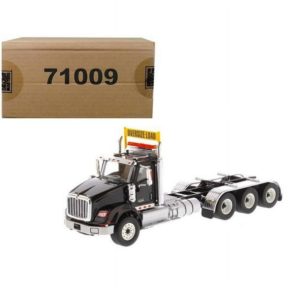 Diecast Masters 71009 International HX620 Day Cab Tridem Tractor 1-50 Diecast Model, Black