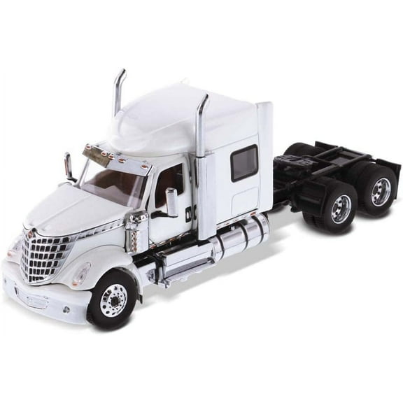 Diecast Masters International Lonestar Sleeper Cab Truck Tractor, SFFA Tandem with 72" Sleeper | 1:50 Lone Star Scale Model Semi Trucks | White Diecast Model by Diecast Masters 71024