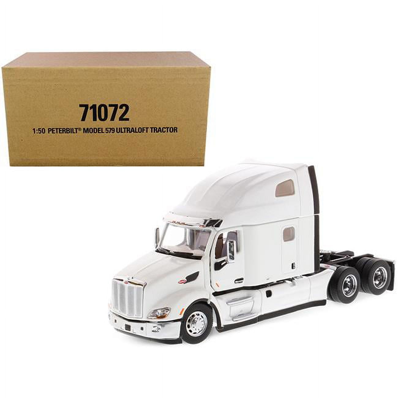 Diecast Masters 71072 Peterbilt 579 UltraLoft Truck Tractor White