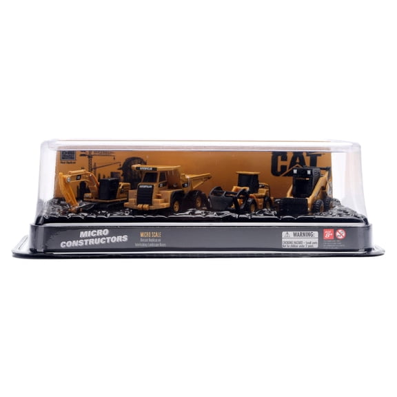 Diecast Masters CAT Micro Constructors Set with Excavator, Off Highway Truck, Wheel Loader & Skid Steer Loader 85990