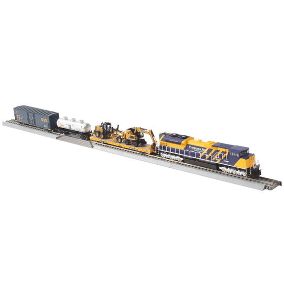 Diecast Masters Caterpillar Progress Rail HO Scale Train Set, HO Series Cat Trucks & Construction Equipment | 1:87 Scale Model Diecast Collectible | Diecast Masters Model 87001