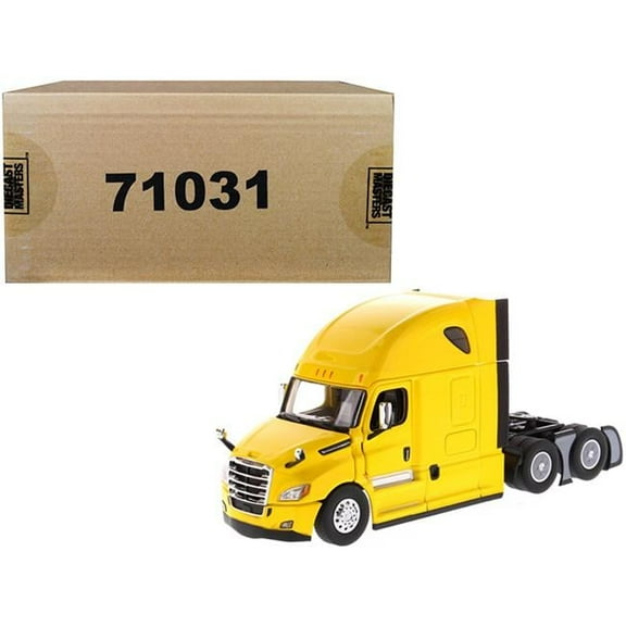 Diecast Masters Freightliner New Cascadia Sleeper Cab Truck Tractor 1 by 50 Diecast Model, Yellow