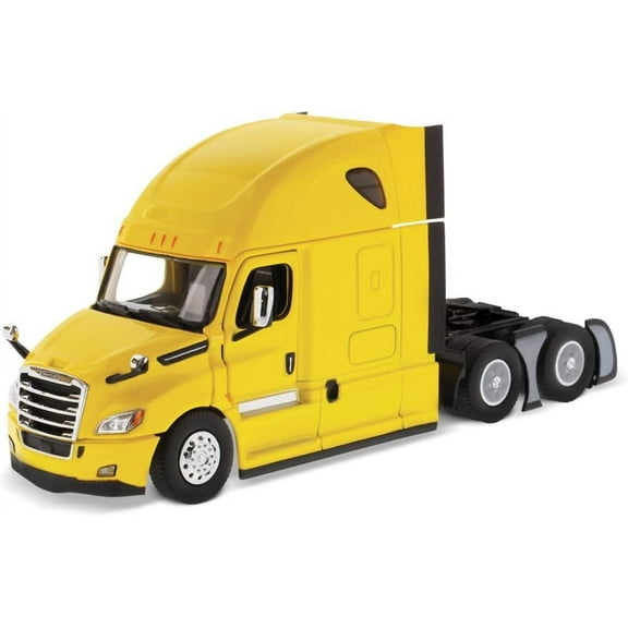 Diecast Masters Freightliner Semi Truck | New Cascadia Sleeper Cab Truck Tractor | 1:50 Scale Model Semi Trucks | Yellow Diecast Model by Diecast Masters 71031