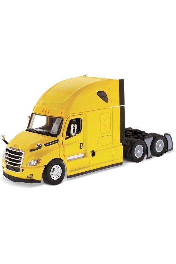 Freightliner Semi Truck | New Cascadia Sleeper Cab Truck Tractor | 1:50 Scale Model Semi Trucks | Yellow Diecast Model by Diecast Masters 71031