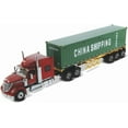 thumbnail image 1 of Diecast Masters International Lonestar Sleeper Cab w/Skeleton Trailer & 40' Dry Goods Sea China Shipping Container | 1:50 Lone Star Scale Model Semi Trucks | Diecast Model 71045, 1 of 8