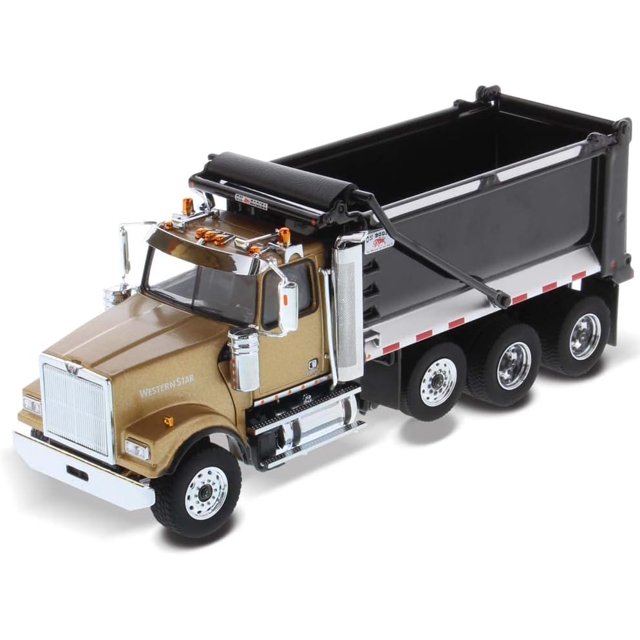 Diecast Masters Western Star 4900 SFFA Dump Truck Tandem with Pusher