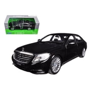 Mercedes Benz S Class with Sunroof Black "NEX Models" 1 24 Diecast Model Car by Welly