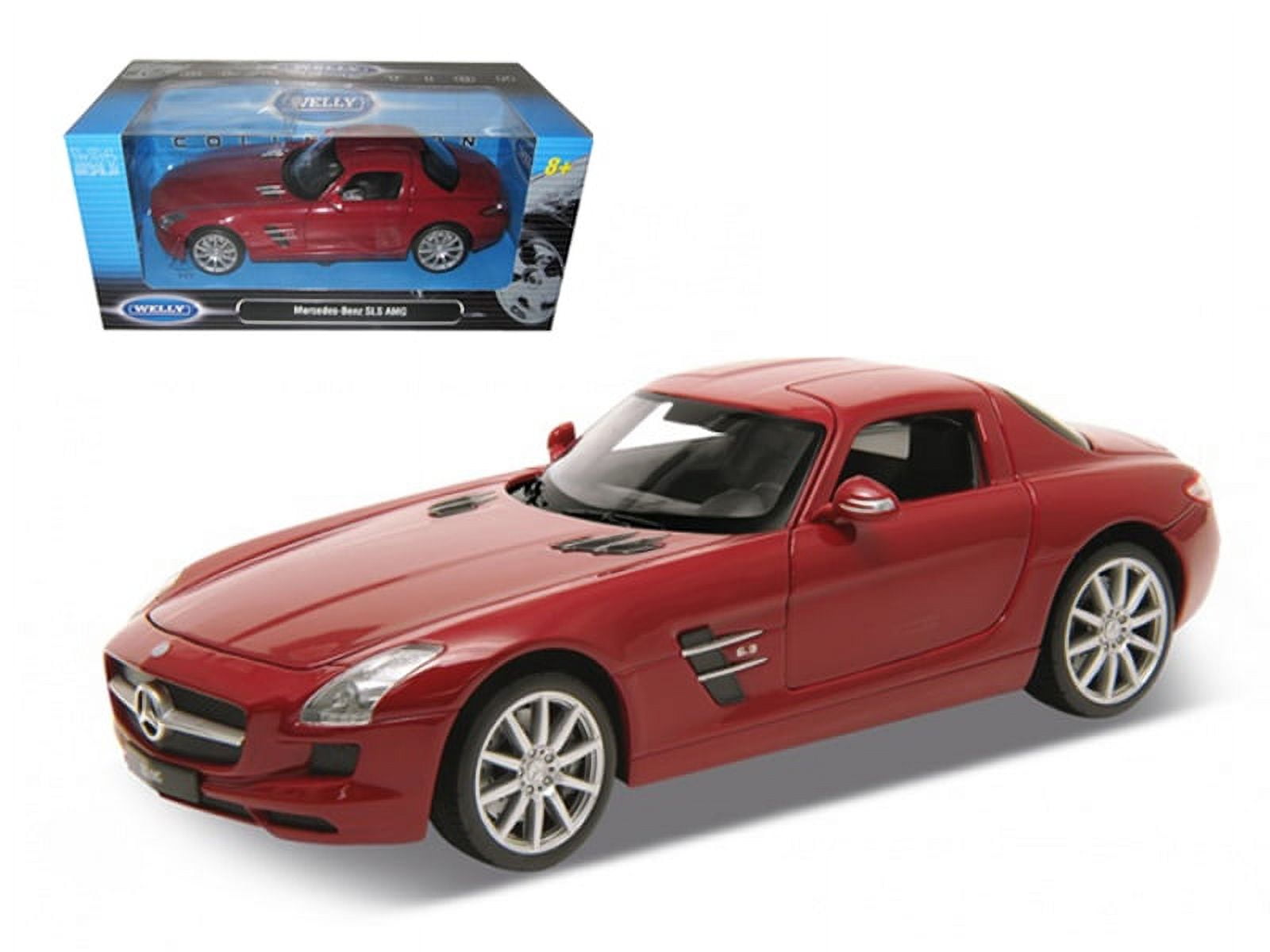 Diecast Mercedes SLS AMG Red 1 24 Diecast Model Car by Welly
