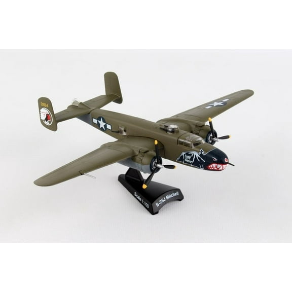Diecast Metal Airplane w/ Stand - USAF B-25J Mitchell Betty's Dream 1/100 Plane
