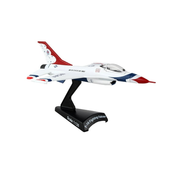 Diecast Metal Airplane w/ Stand - USAF Thunderbirds F-16 Fighting Falcon