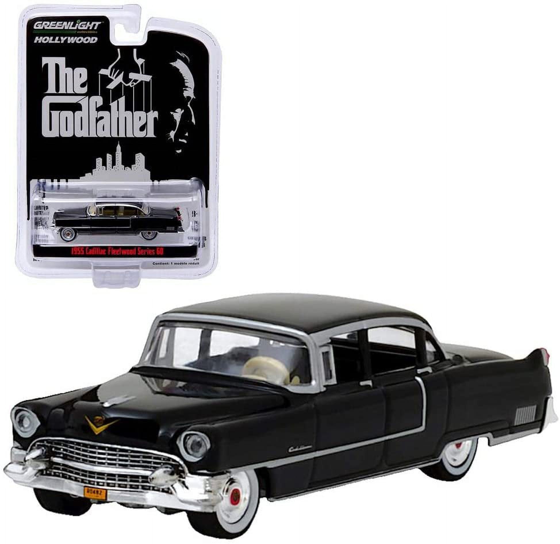 ミニカー The Godfather 1955 Cadillac Diecast Model The Godfather 1955 Cadillac Fleetwood Series 60 1/64