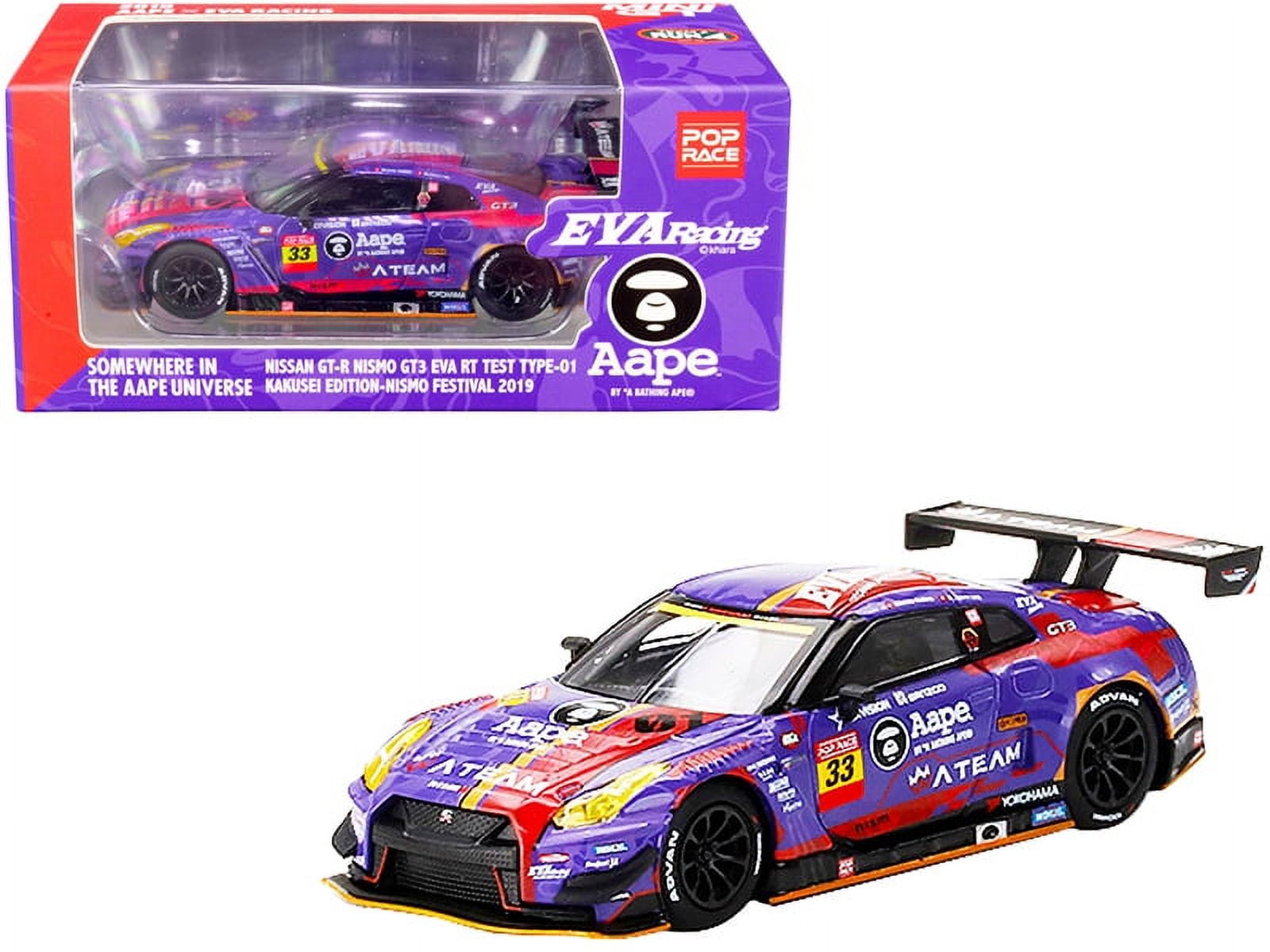ミニカー POP RACE MINI GT AAPE EVA GT-R R35 POP RACE x MINI GT 1/64 Diecast - Nissan GT-R (R35) Nismo