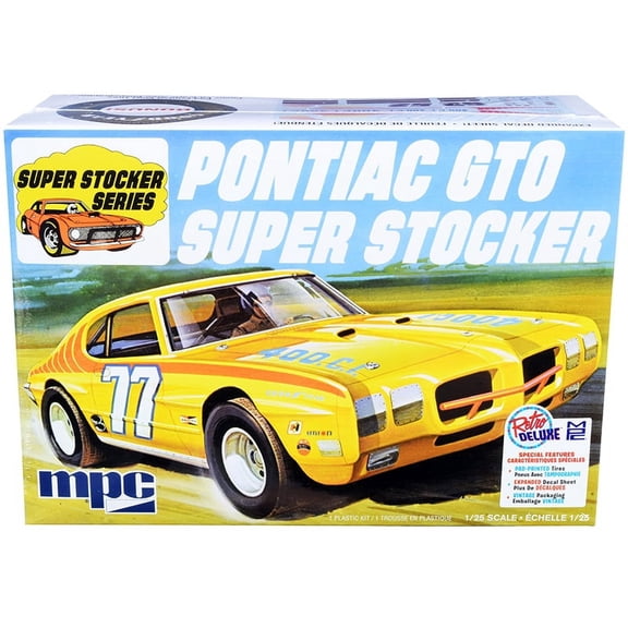 1970 Pontiac GTO Super Stocker Skill 2 Model Kit 1/25 Scale Model by MPC