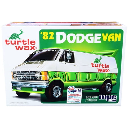 Skill 2 Model Kit 1982 Dodge Van Custom "Turtle Wax" 2-in-1 Kit 1/25 Scale Model by MPC