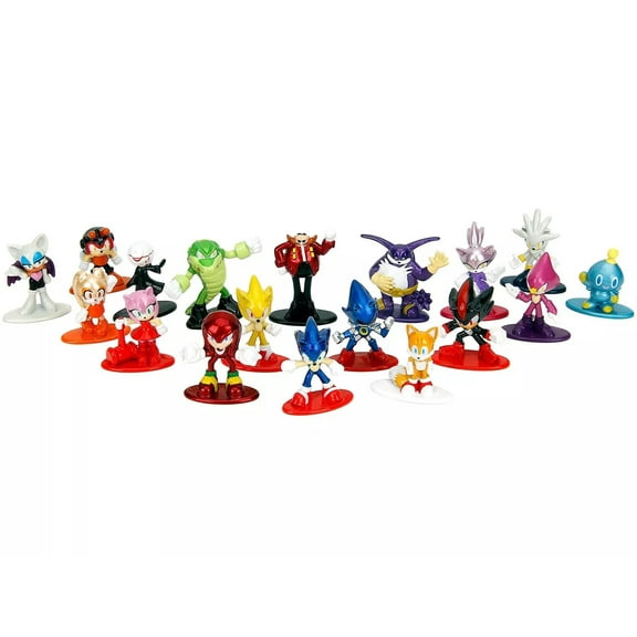 Set of 18 Diecast Figures "Nano Metalfigs" "Sonic The Hedgehog" Series by Jada